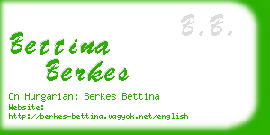 bettina berkes business card